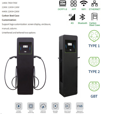 Floor-mounted Public Use EV Charger
